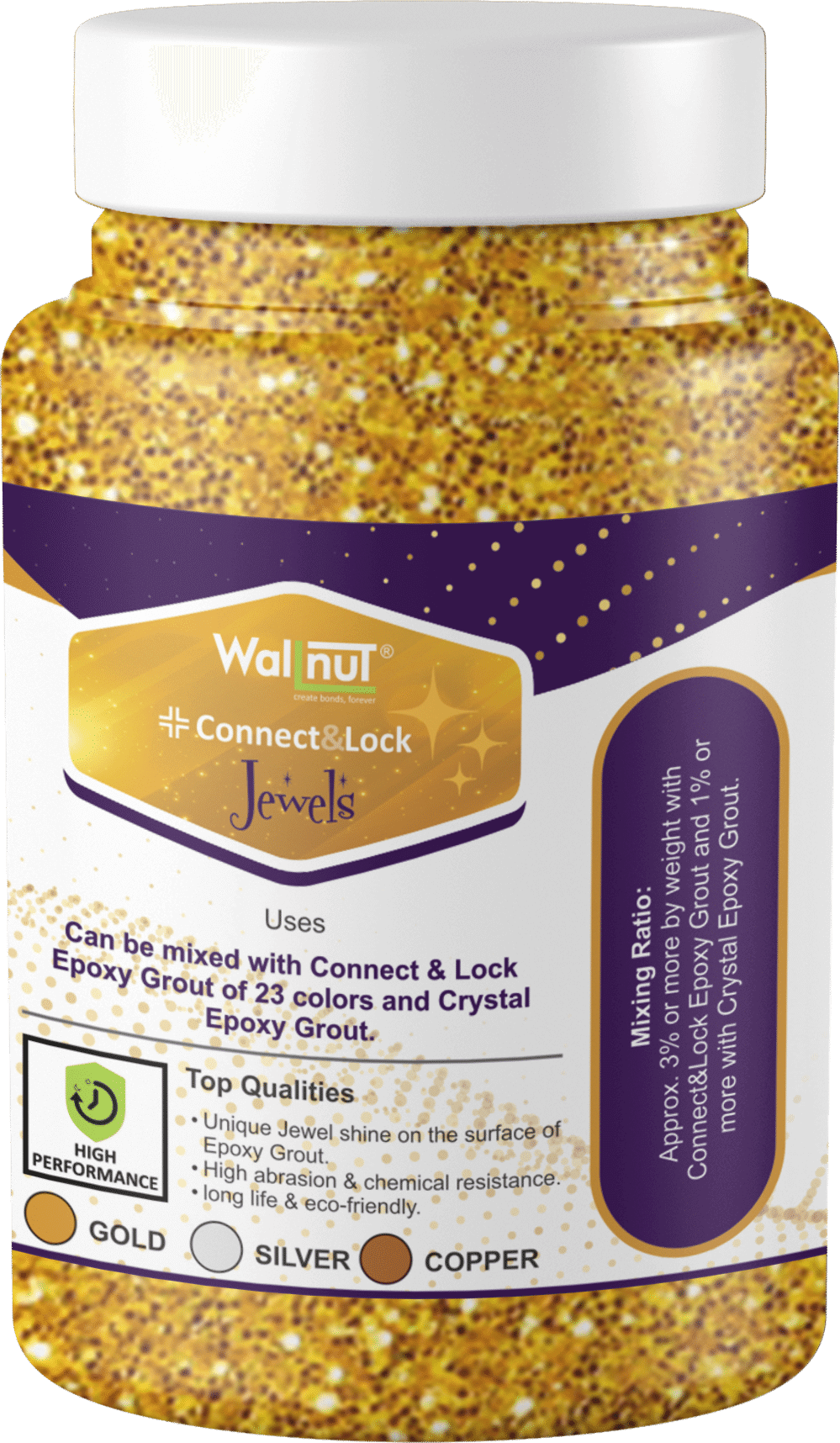 Wallnut Connect & Lock Glitter