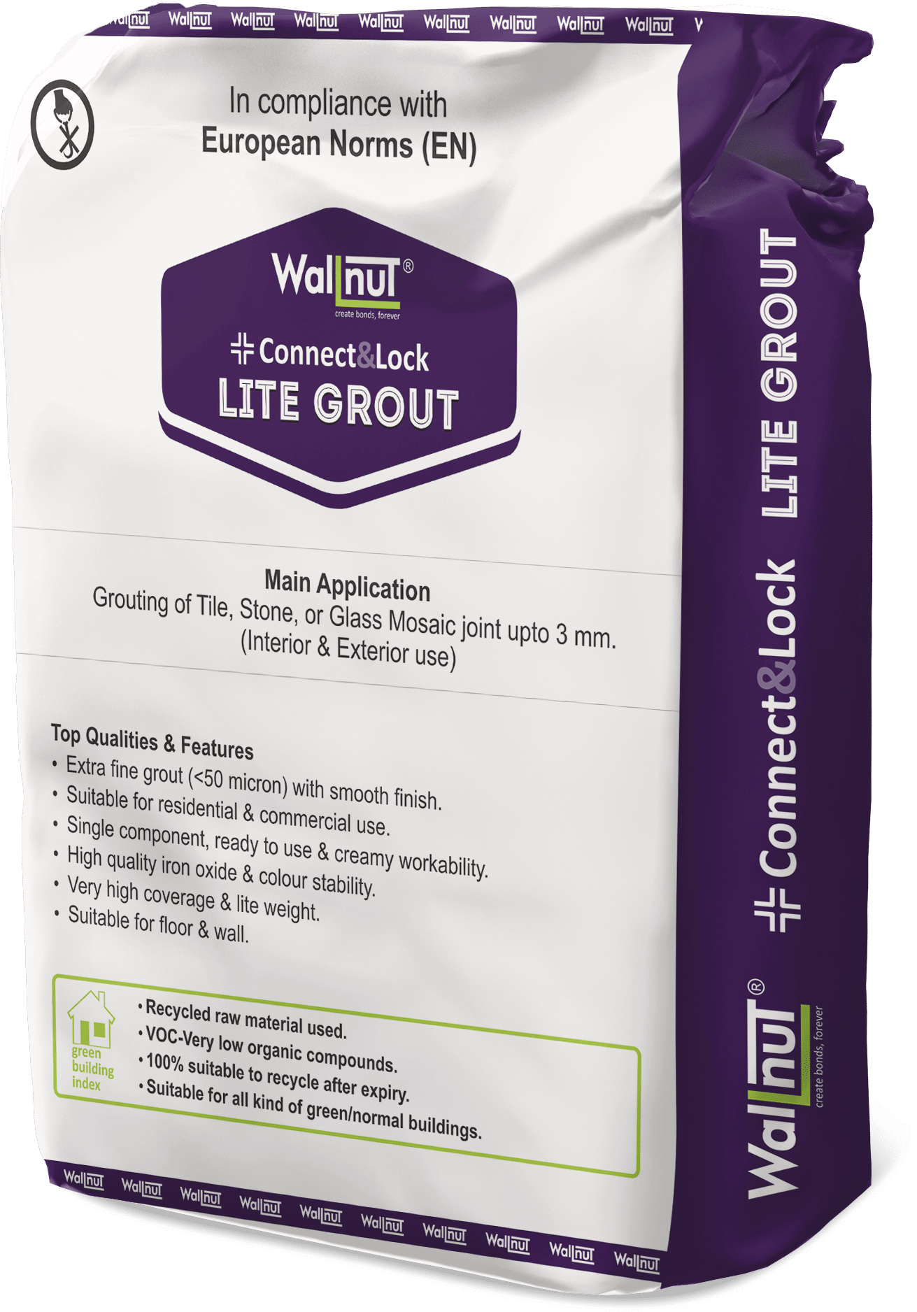 Wallnut Connec & Lock Lite grout