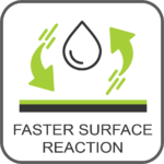 Faster surface reaction