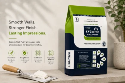 wall putty coverage and thickness